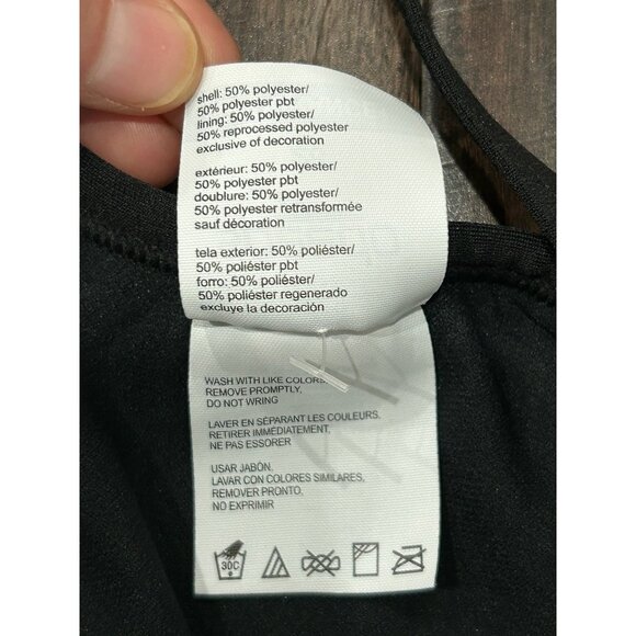 Speedo Endurance+ NWT Black One-Piece Swimsuit Size Small - Picture 7 of 10